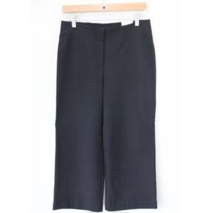 Chico's Crop Pants NEW Ultimate Fit Black Wide Leg Culottes XS